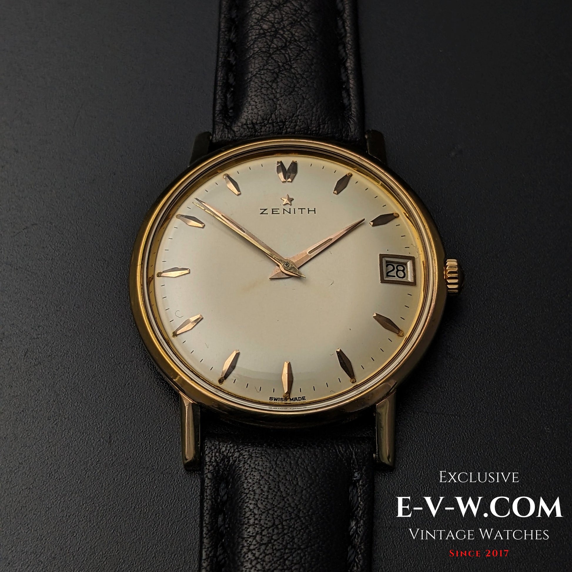 65 Years Old Vintage Zenith Classic / Gold plaque / Cal. 2522C / Vintage 196065 Years Old Vintage Zenith Classic / Gold plaque / Cal. 2522C / Vintage 1960