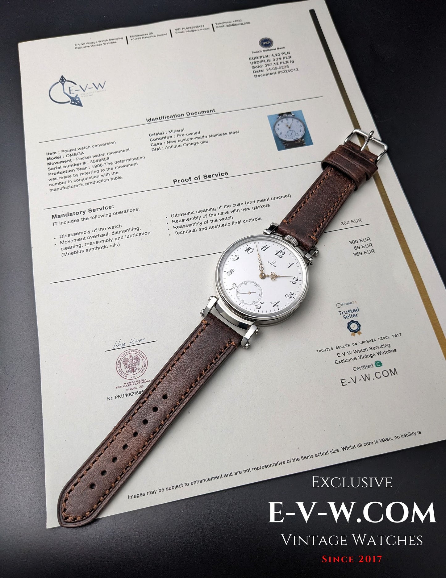 119 Years Old Antique Omega Jumbo / Pocket Watch Movement / Cal. 19 / Antique 1906