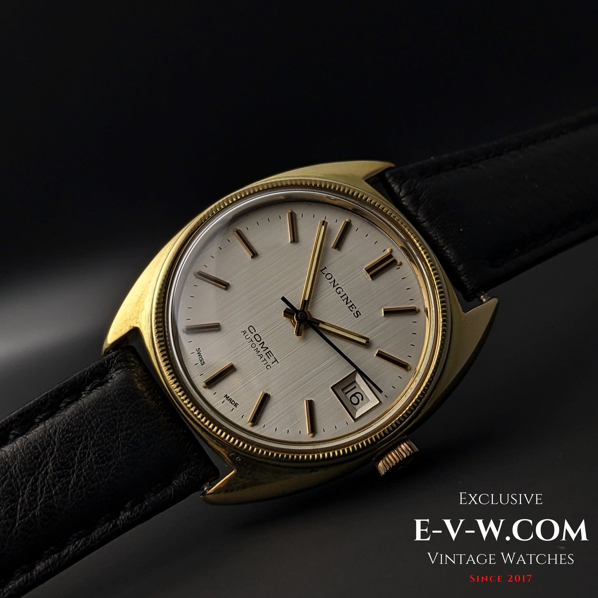 55 Years Old Vintage Longines COMET Automatic / Gold plated / Cal. 2063 / Vintage 1970s