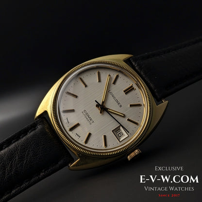 55 Years Old Vintage Longines COMET Automatic / Gold plated / Cal. 2063 / Vintage 1970s