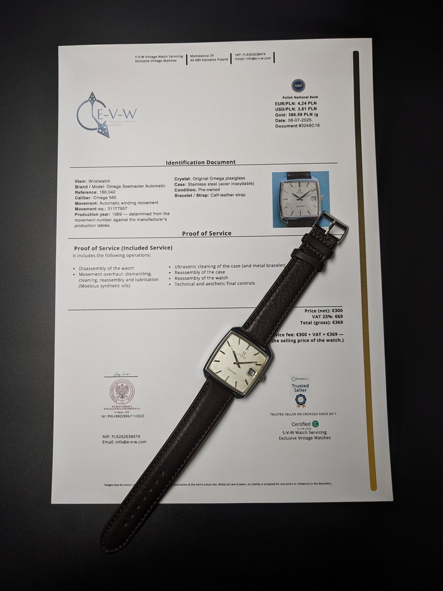 Omega Seamaster Automatic | Ref. 166042 | Cal. 565 | Vintage 1969 | Serviced