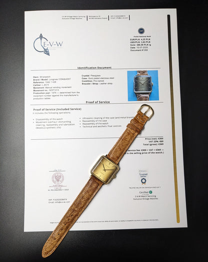 Longines CONQUEST | Ref. 1042 1 428 | Cal. L8473 | Vintage 1975 | Serviced