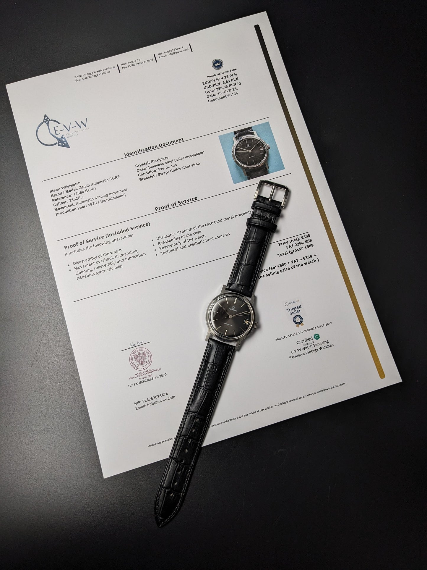 Zenith SURF AUTOMATIC | Ref. 11620380 | Cal. 2562PC | Vintage 1970s | Serviced