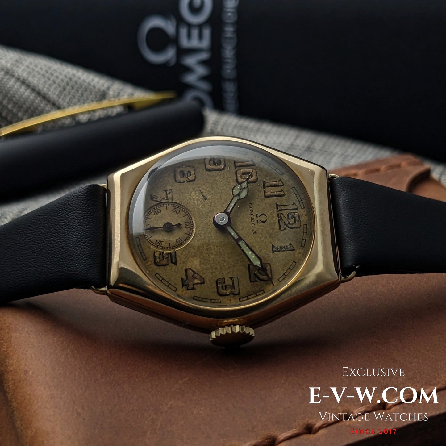 96 Years Old Antique Omega Art Deco Gold Plaqué | Cal. 26.5 SOB | Antique 1929 | Serviced