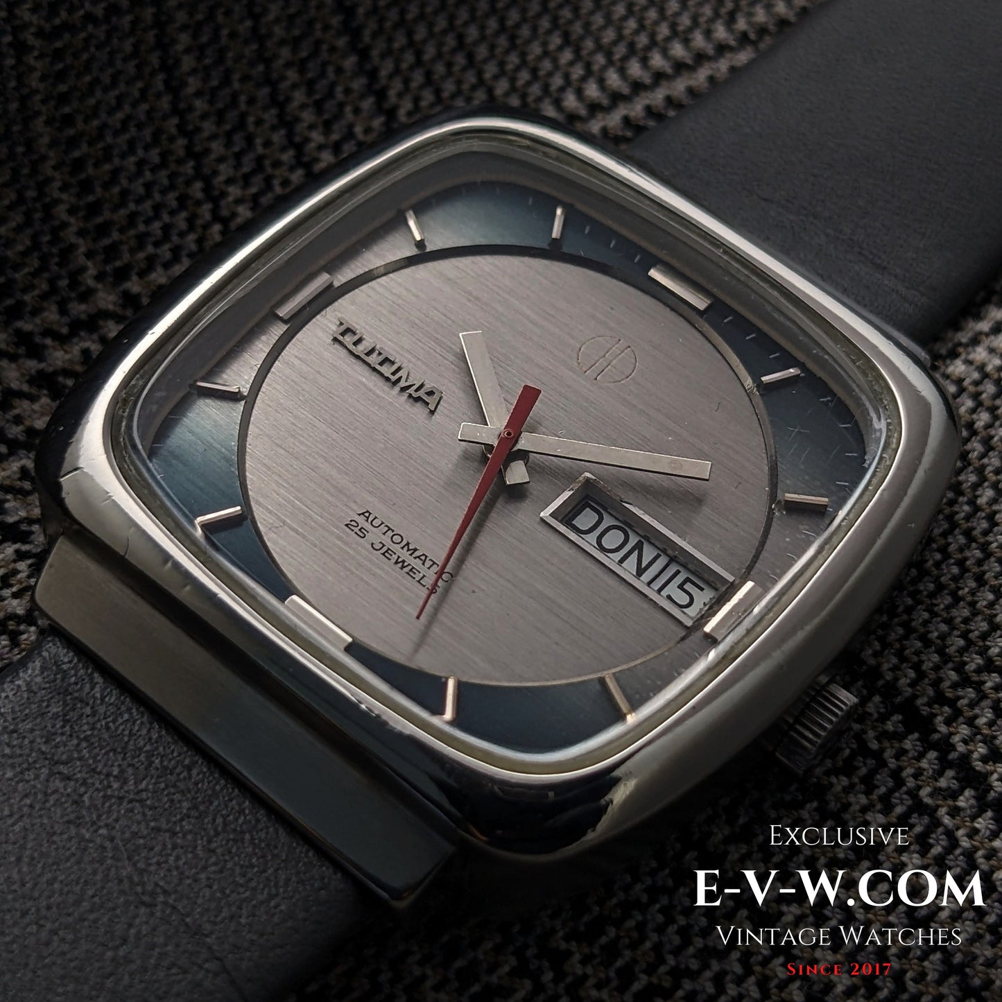 Vintage TUTIMA Glashütte heritage | Automatic TV case Day-Date | Cal. PUW 1563T | Vintage 1970 / Serviced