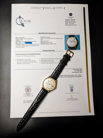 IWC Schaffhausen AUTOMATIC Date | Pie-Pan Dial | Gold-capped | Cal. 8531 | Vintage 1962 | Service 08/2025