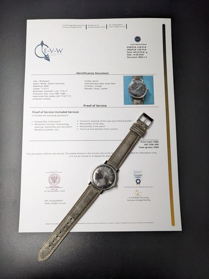 ≈60 Years Old — Atlantic Automatic | Ref. 6685 | Cal. 1716-17 | c.1964–1968| Serviced