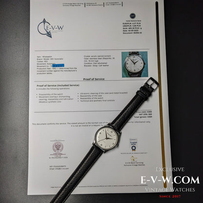 63 years old — IWC Schaffhausen— Automatic — Cal. 853 — Vintage 1962 — Serviced