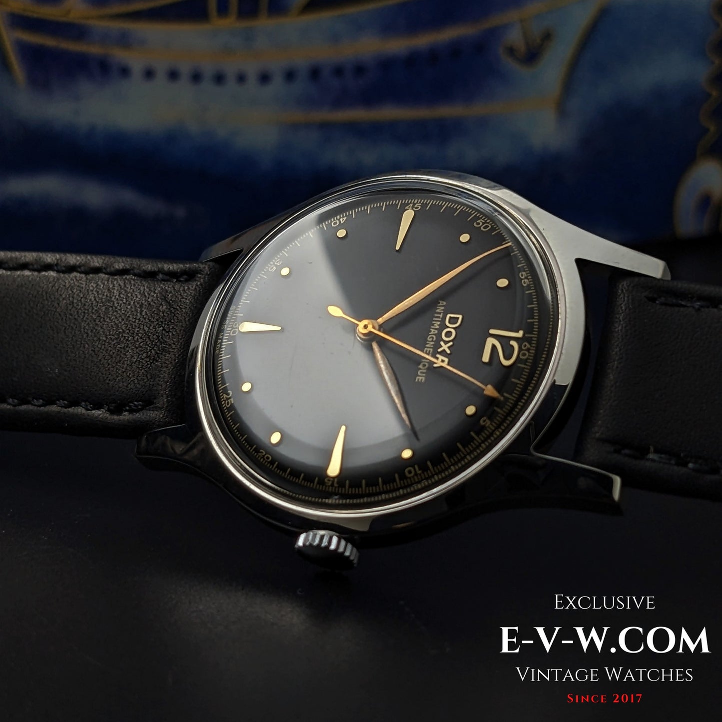 Early 1950s — DOXA — Antimagnetique 38mm Jumbo  — Cal. 1080 — Vintage 1950s — Serviced