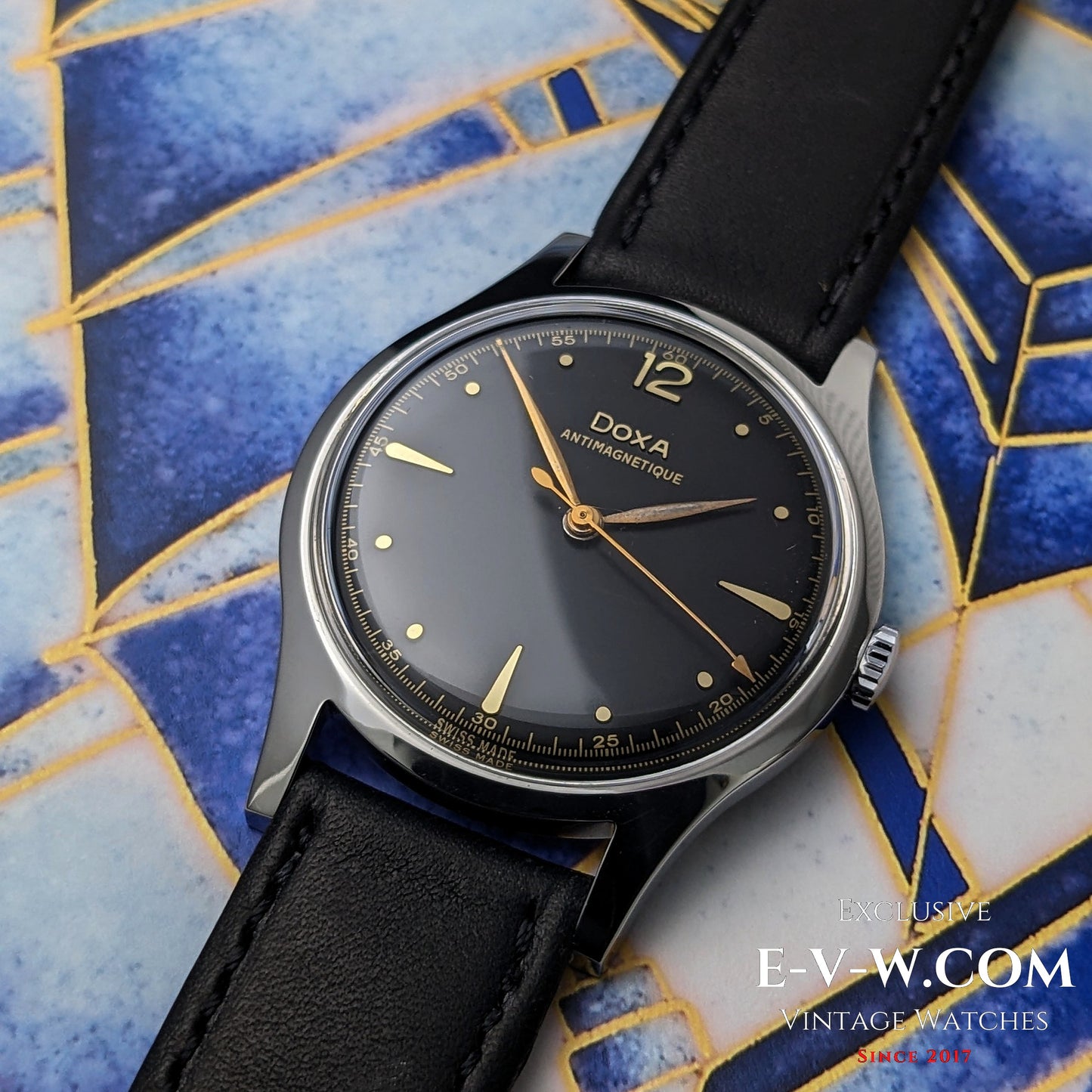 Early 1950s — DOXA — Antimagnetique 38mm Jumbo  — Cal. 1080 — Vintage 1950s — Serviced