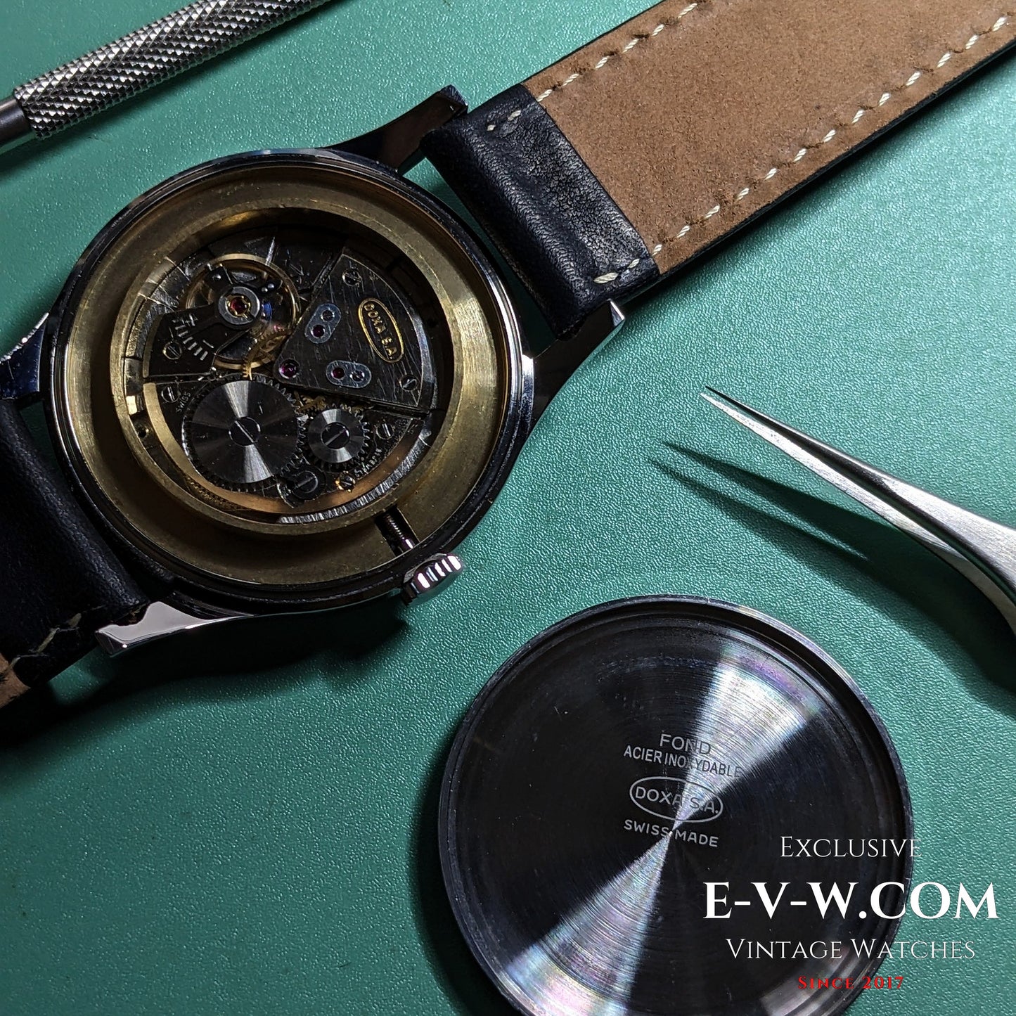 Early 1950s — DOXA — Antimagnetique 38mm Jumbo  — Cal. 1080 — Vintage 1950s — Serviced