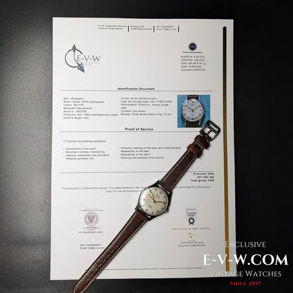 1950s — DOXA — Antimagnetic — Cal. 380 FFR — Vintage 1950s — Serviced