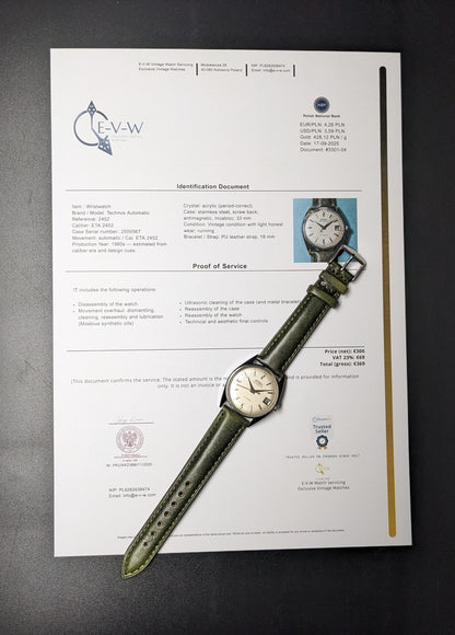 1960s — Technos — Automatic — 2452 — ETA 2452 — Vintage 1960s — Serviced