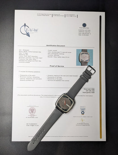 Vintage TUTIMA Glashütte heritage | Automatic TV case Day-Date | Cal. PUW 1563T | Vintage 1970 / Serviced