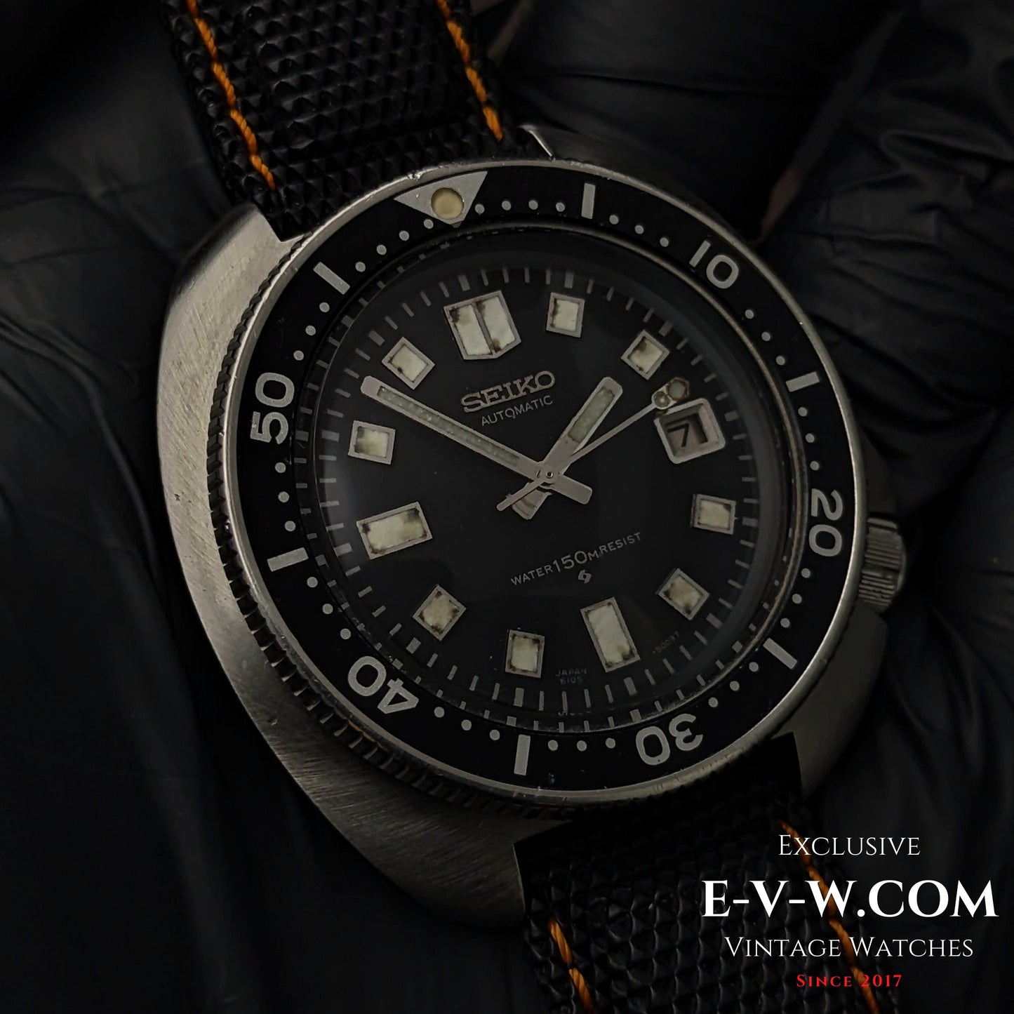 55 Years Old Vintage SEIKO Diver Capitan Willard Automatic Ref. 6105-8110 / Cal. 6105B / Vintage 1970s / Serviced