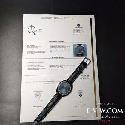 Early 1970s  Zenith Sporto | Ref. GR 720003 | Cal. 2562C | Vintage 1970 | Serviced