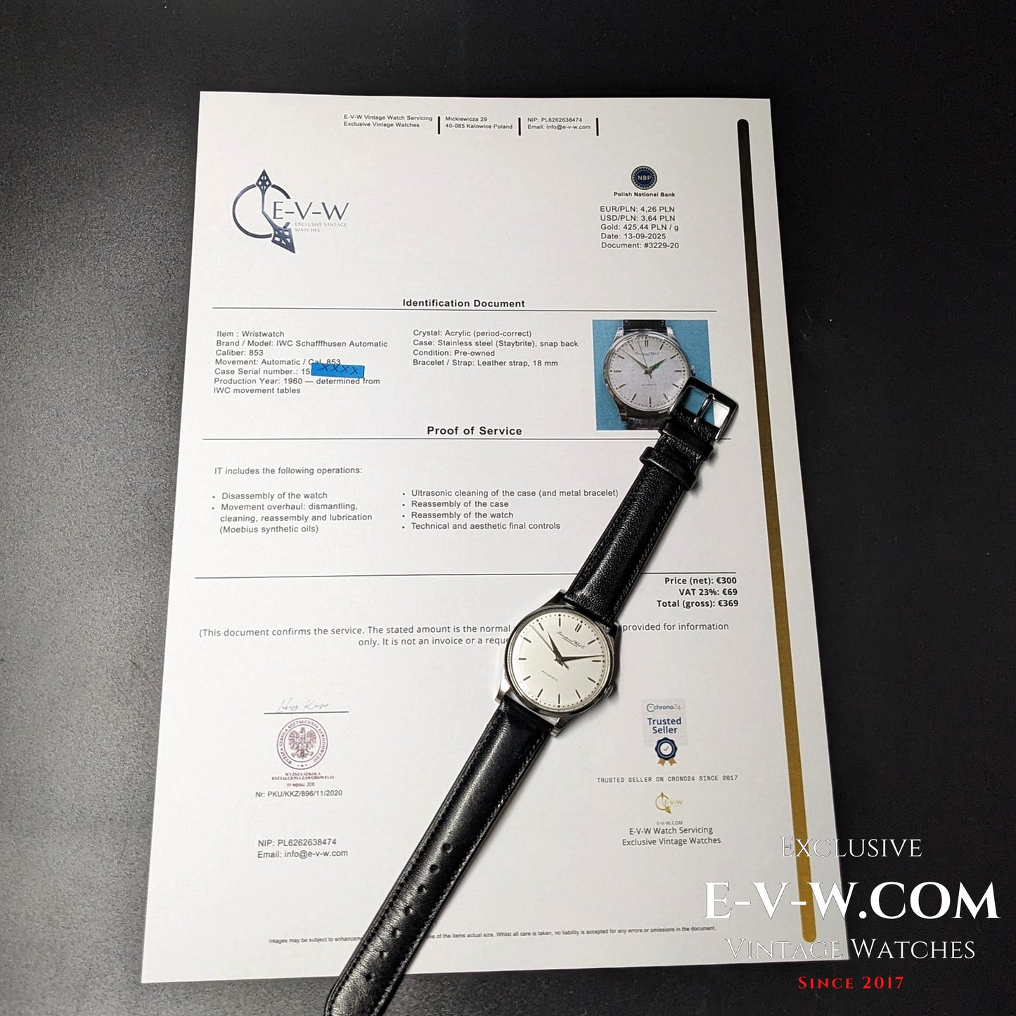 65 Years Old  IWC Schafffhusen Automatic | Cal. 853 | 1960 | Serviced