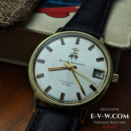 70s High-Beat Movado Brooks Brothers Kingmatic HS360 | Cal. 408 | Vintage 1970 | Serviced