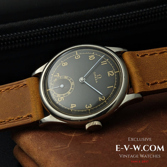 86 years old  elegant pre-war sector-dial “Calatrava-style” Omega 26.5SOBT2 / Vinatge 1939 / Serviced