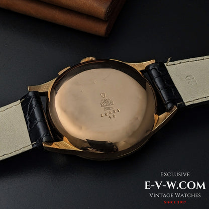 18ct Gold Chronographe Suisse | Jumbo 38mm |  Cal. Landeron 51 | Vintage 1950 | Serviced