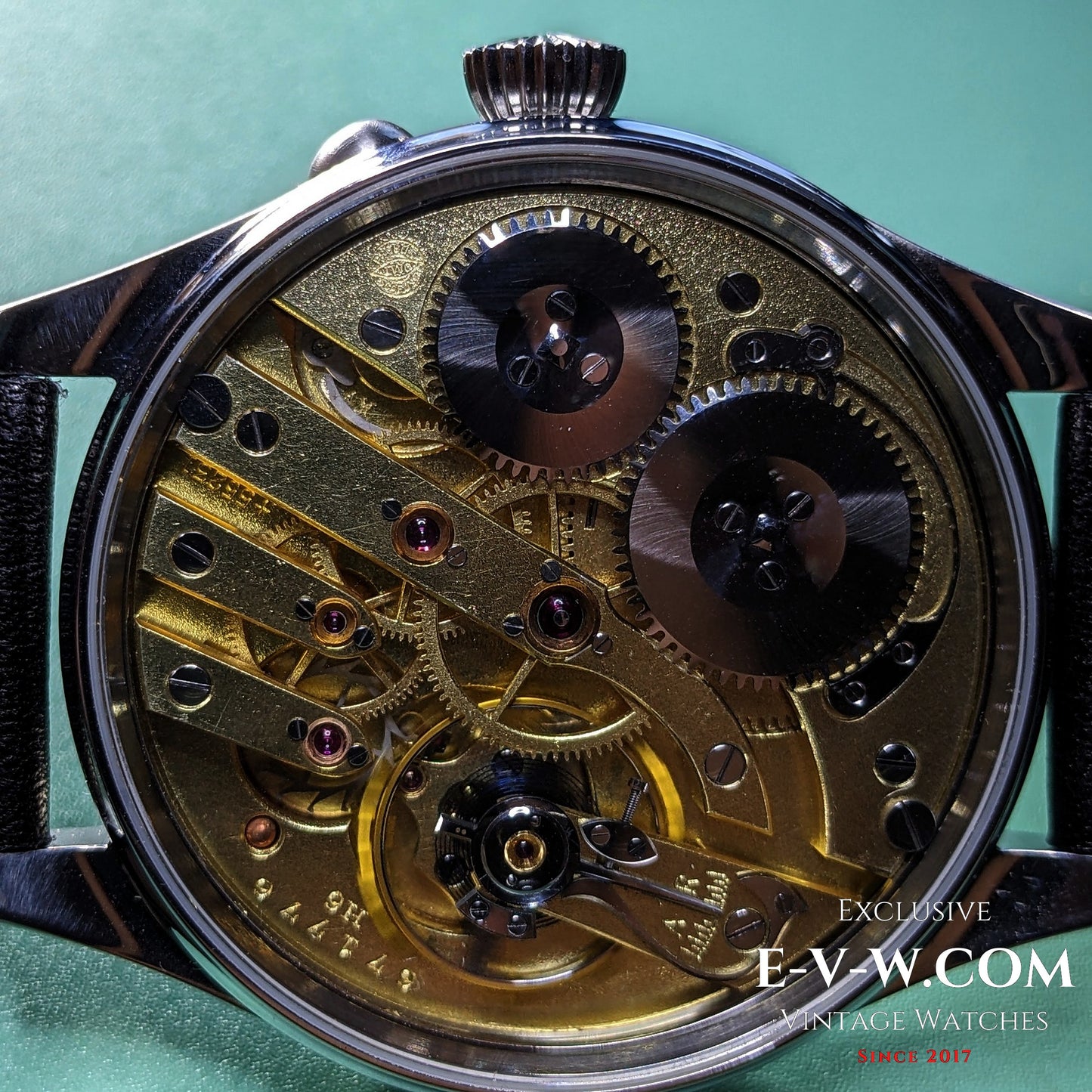 108 years old IWC Shaffhausen pocket-watch movement cal 66 / Antique 1917 / Serviced