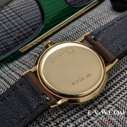 1960s Eberhard & Co 18k Gold Dress Watch | Rare Roulette Date Indicator | Cal. 236-129 |