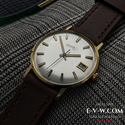 1960s Eberhard & Co 18k Gold Dress Watch | Rare Roulette Date Indicator | Cal. 236-129 |