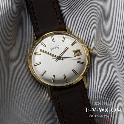 1960s Eberhard & Co 18k Gold Dress Watch | Rare Roulette Date Indicator | Cal. 236-129 |