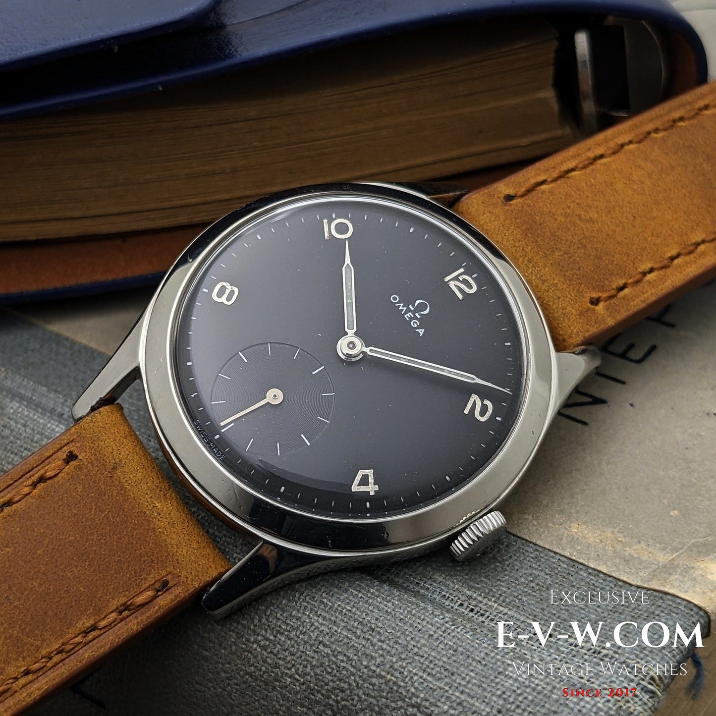 75 Years Old Black Omega | Ref. 2622-2 | Cal. 265(30T2 family) | Vintage 1950