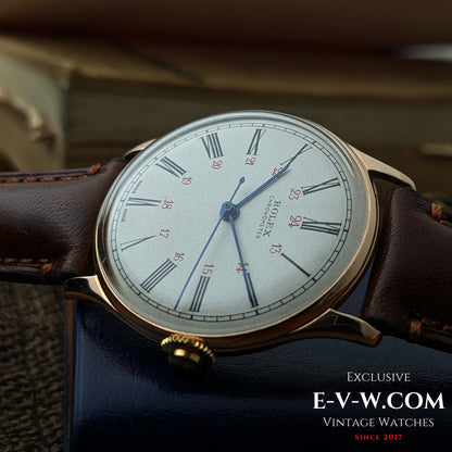 An exceptionally rare early Rolex Chronometer from the pre-Oyster era / Cal 530 /  Ref. 4139 – 14K Gold (c. 1943–1946)