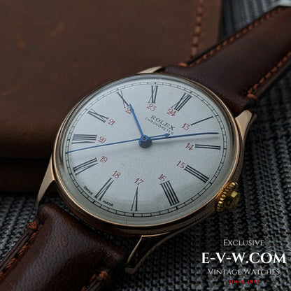 An exceptionally rare early Rolex Chronometer from the pre-Oyster era / Cal 530 /  Ref. 4139 – 14K Gold (c. 1943–1946)