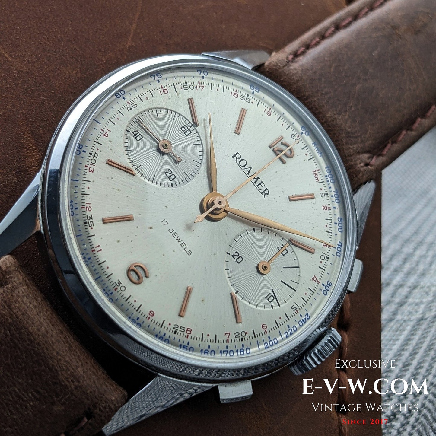 1940s Roamer Chronograph Jumbo | Ref. 2403 | Valjoux 22 | Serviced