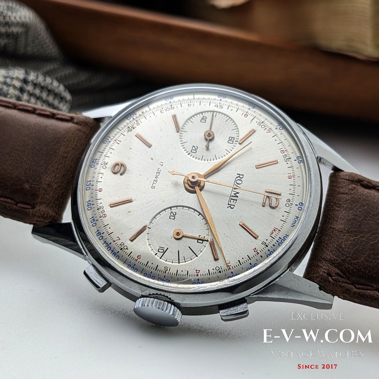 1940s Roamer Chronograph Jumbo | Ref. 2403 | Valjoux 22 | Serviced