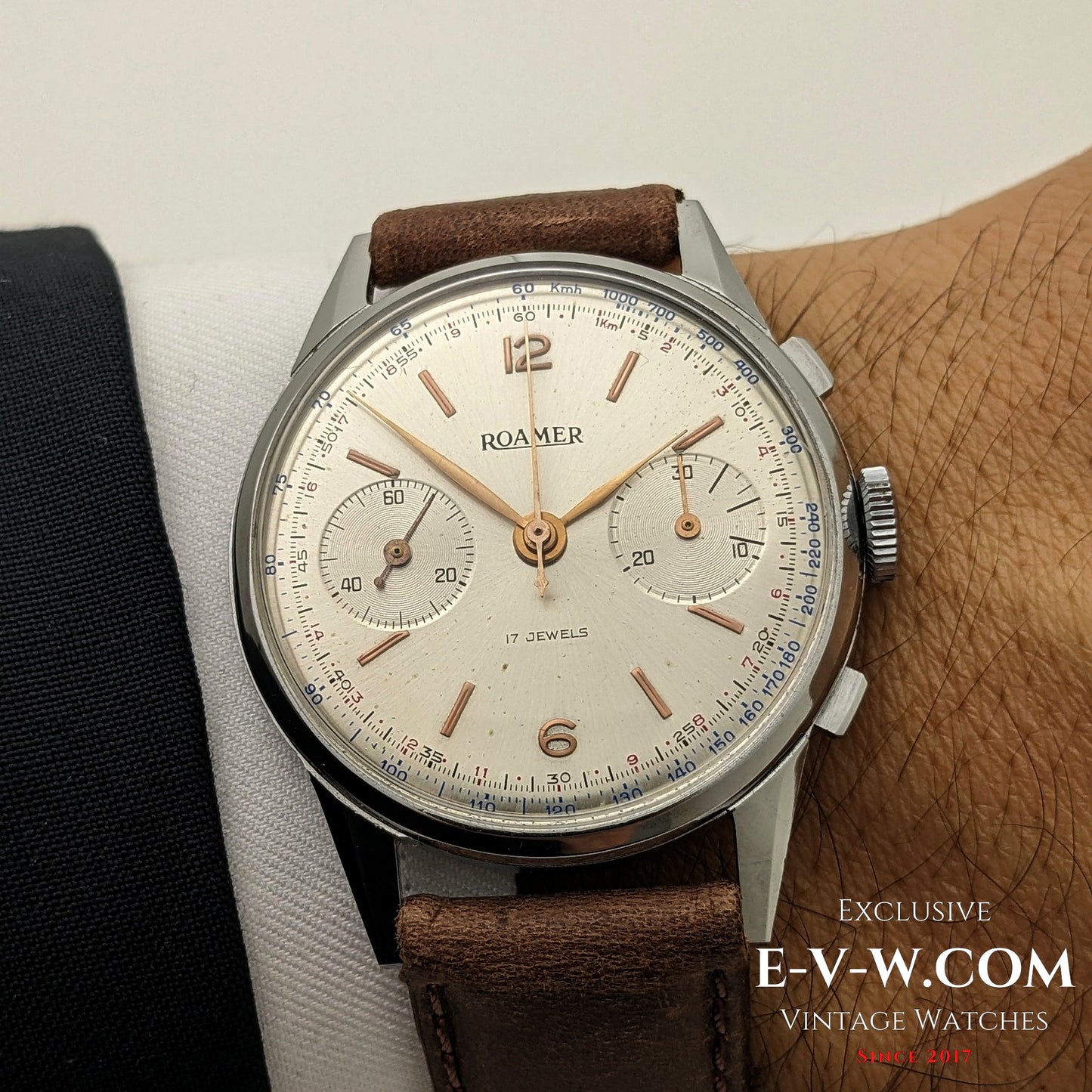 1940s Roamer Chronograph Jumbo | Ref. 2403 | Valjoux 22 | Serviced