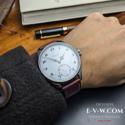 Antique Longines Watch 1908 Enamel Dial  / Serviced