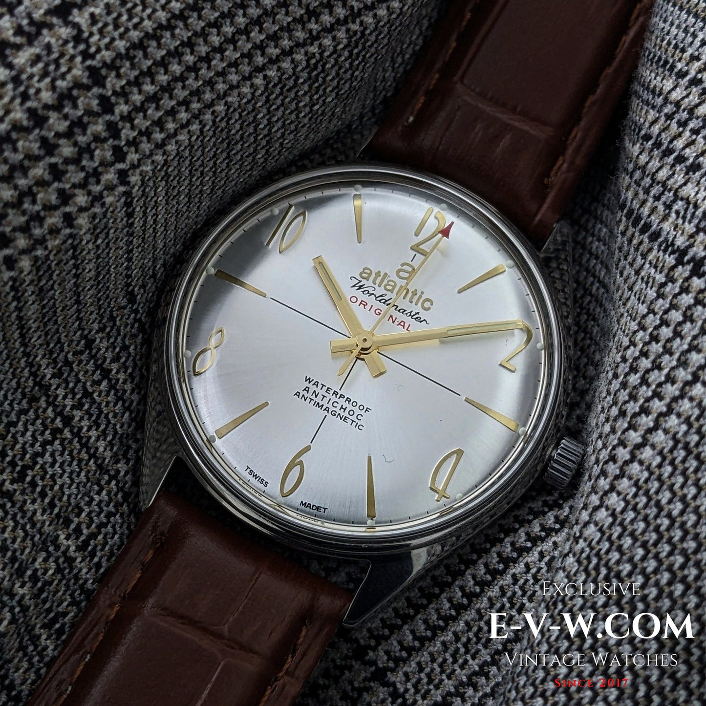 Vintage Atlantic Worldmaster Watch | 696N Caliber Watch | Serviced