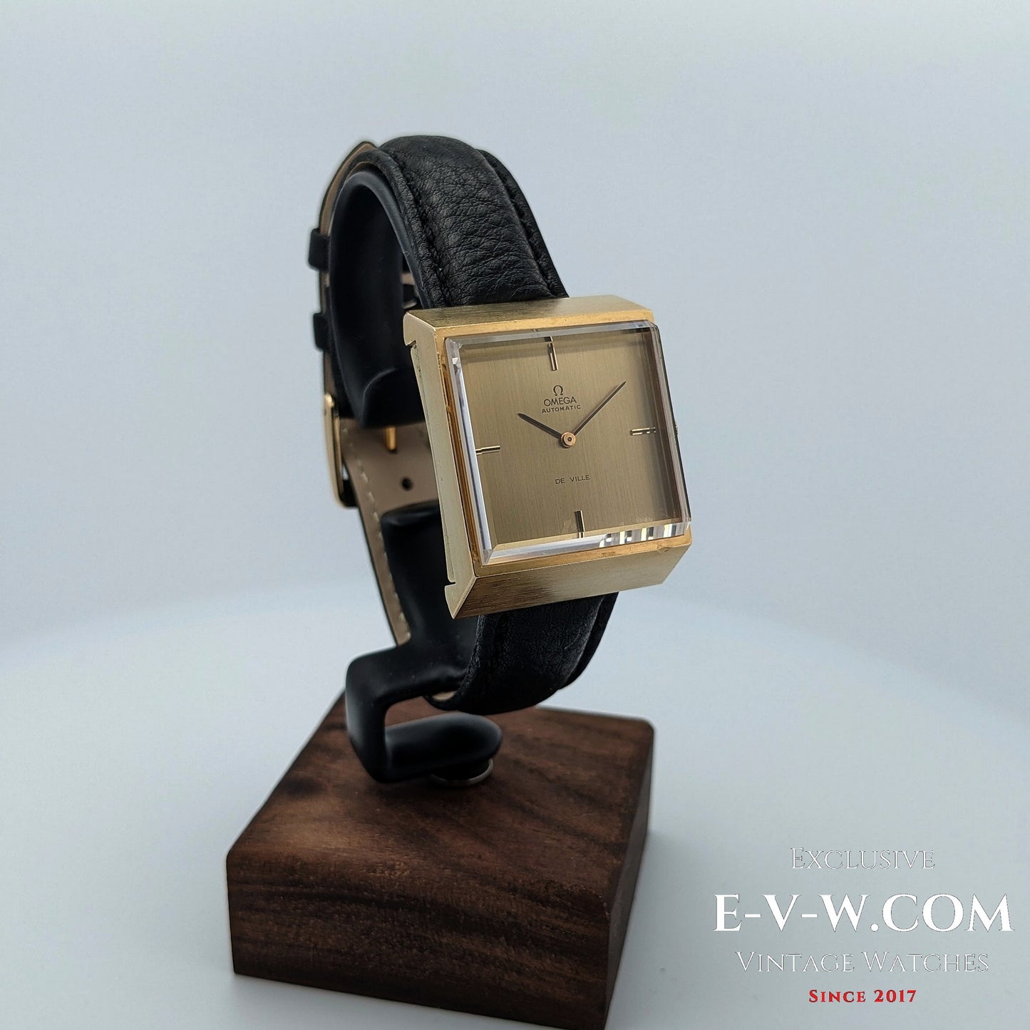 Rare Omega DeVille Super-Emeraude 1975 Automatic Watch / Gold Plated / Serviced