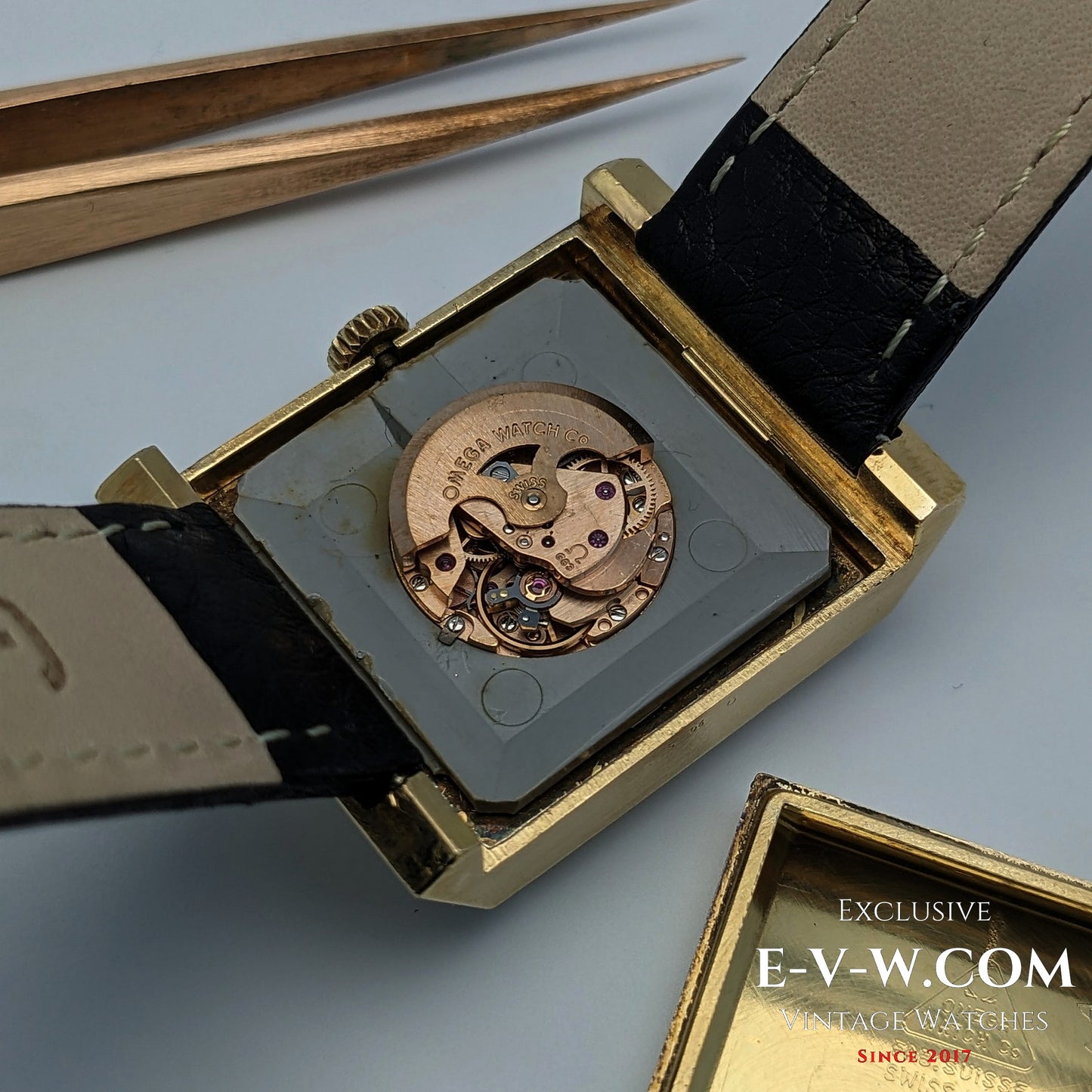 Rare Omega DeVille Super-Emeraude 1975 Automatic Watch / Gold Plated / Serviced