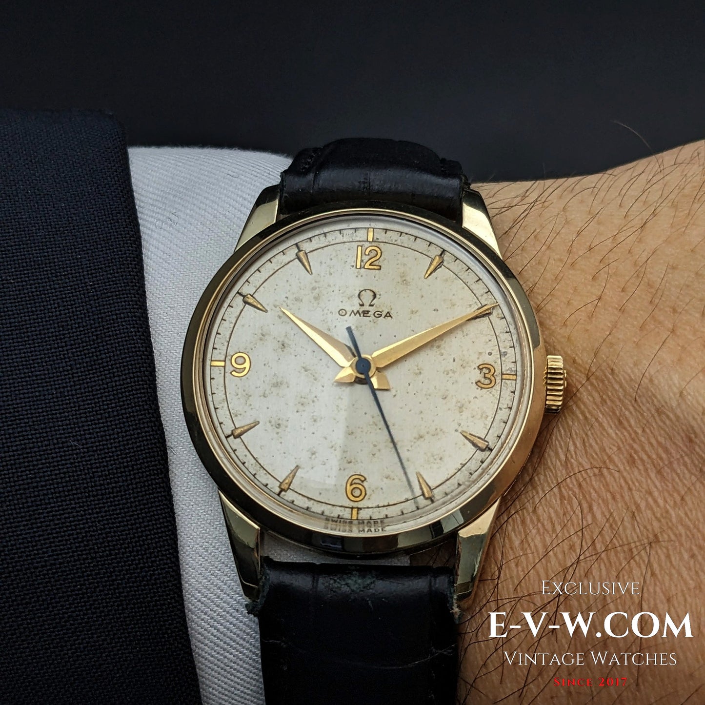 Omega Post-War-Classic/ Ref 2513-2 / Cal. 283 (30T2) / Wristwatch / 80 Microns Gold Plated / Serviced
