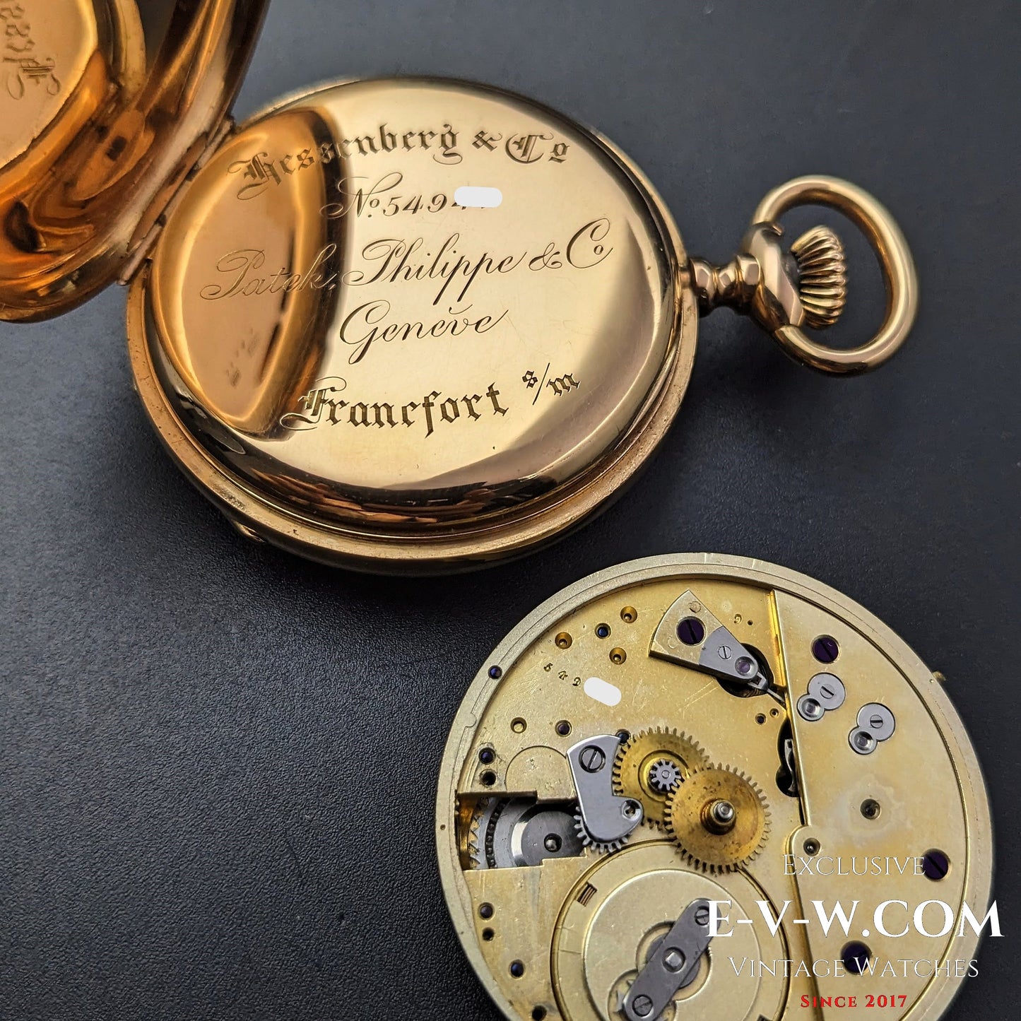 Early Antique 146 years old Patek Philippe 18K Rose Gold / Antique 1877 /Cal.18" Lever Escapement / Patek Philippe Archives