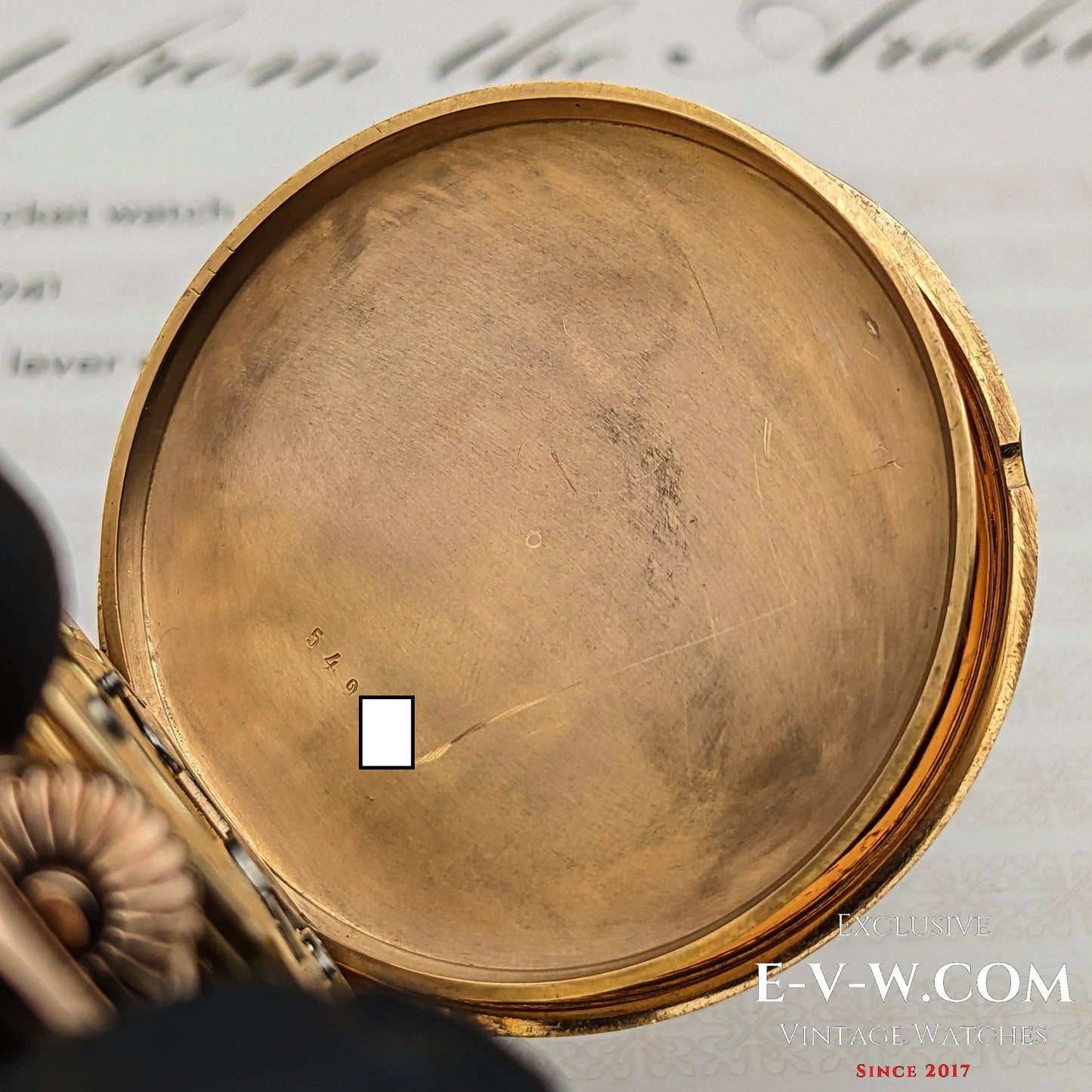 Early Antique 146 years old Patek Philippe 18K Rose Gold / Antique 1877 /Cal.18" Lever Escapement / Patek Philippe Archives