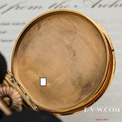 Early Antique 146 years old Patek Philippe 18K Rose Gold / Antique 1877 /Cal.18" Lever Escapement / Patek Philippe Archives
