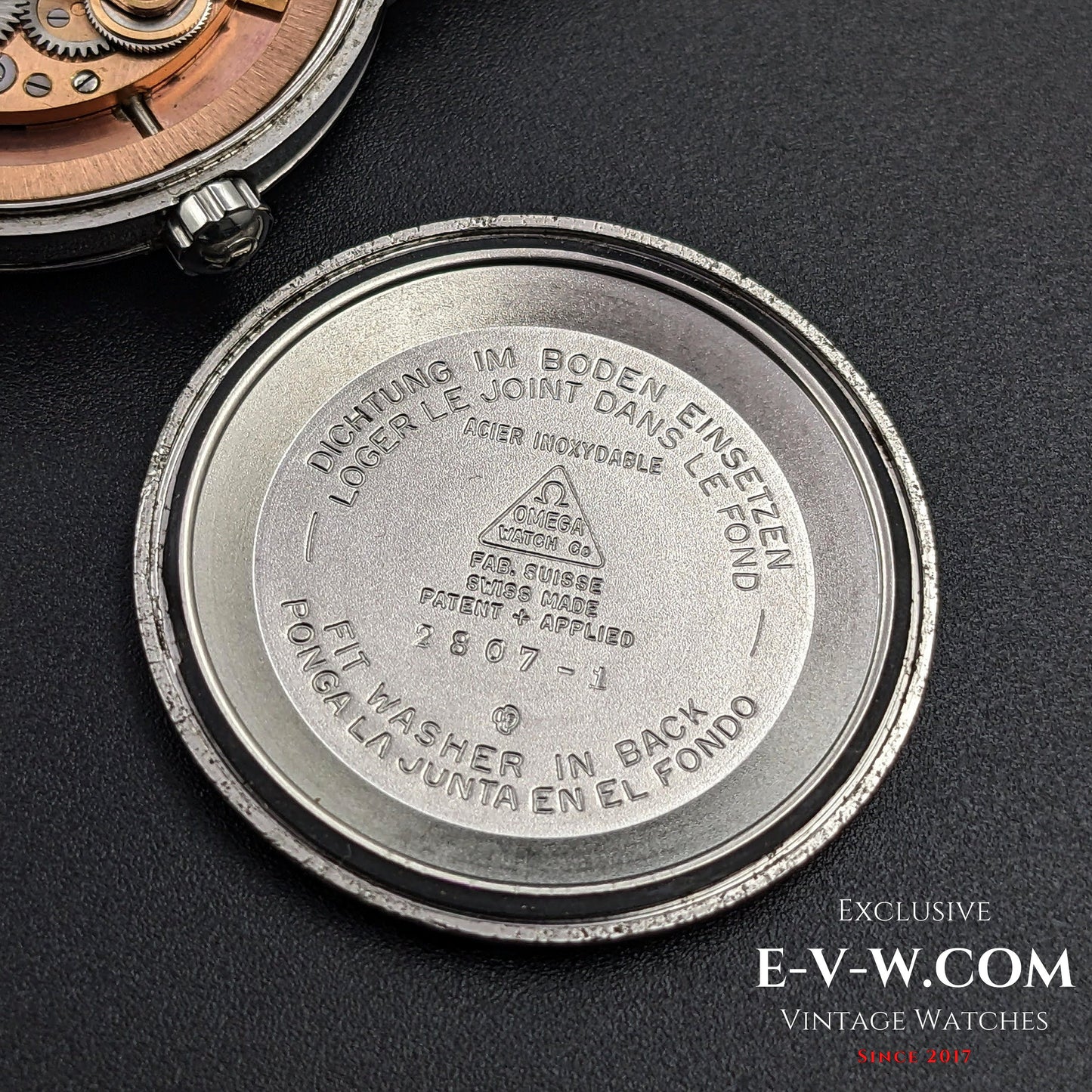 69 years old Omega Seamaster Automatic Bumper / Vintage 1954 / Ref 2807-1 / cal.332 /  Vintage Honeycomb Dial