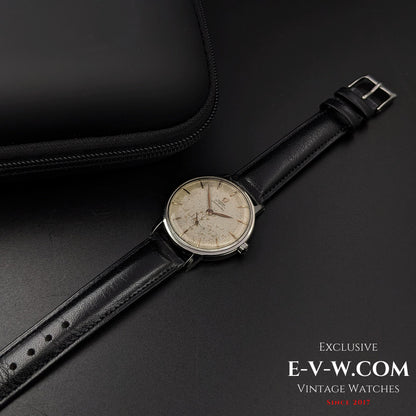 69 years old Omega Seamaster Automatic Bumper / Vintage 1954 / Ref 2807-1 / cal.332 /  Vintage Honeycomb Dial