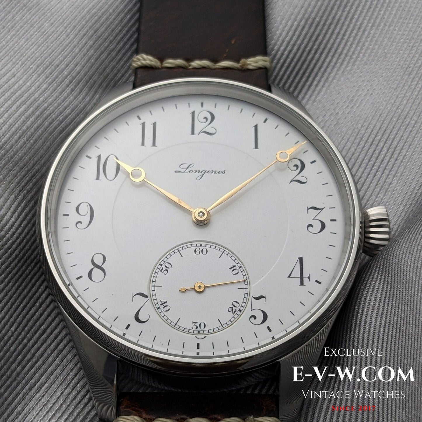 117 Years Old Antique Longines Conversion (1908) | Enamel Dial | Serviced
