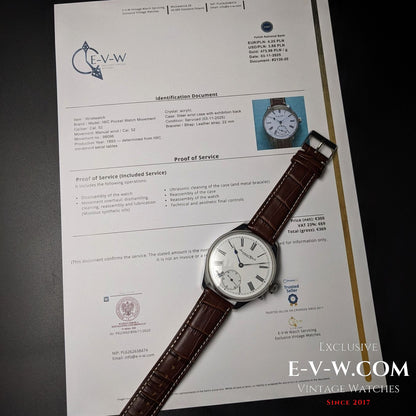 131 Years Old Antique IWC Schaffhausen Jumbo / Pocket Watch Movement / Cal. 52 / Antique 1893