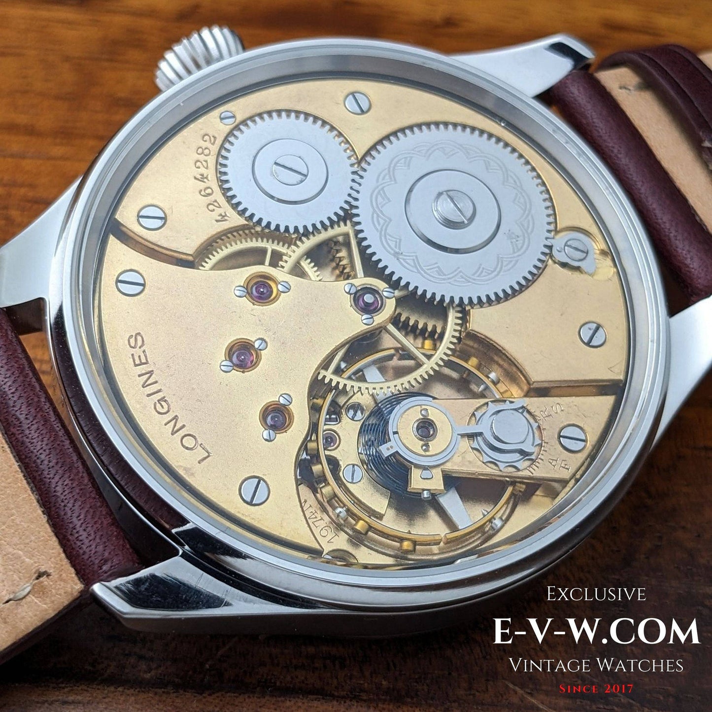 Antique Longines Watch 1908 Enamel Dial  / Serviced