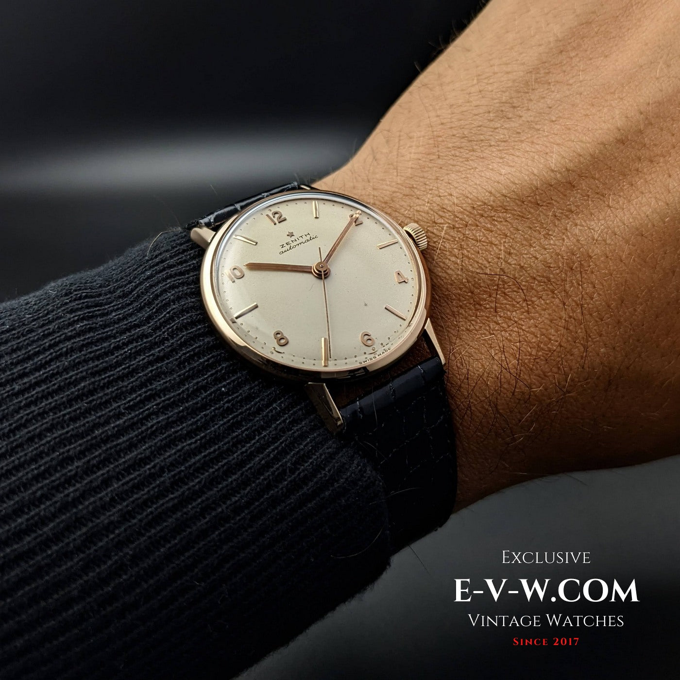 Vintage 1960 Zenith Bumper Automatic / 18K Pink Gold - Cal. 133.8 / Fully Serviced