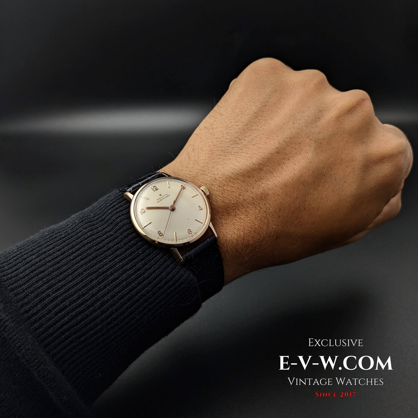 Vintage 1960 Zenith Bumper Automatic / 18K Pink Gold - Cal. 133.8 / Fully Serviced