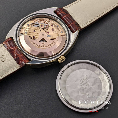 Vintage Omega Constellation C-line Automatic Chronometer / Ref 168017 / Steel Gold / Vintage 1969